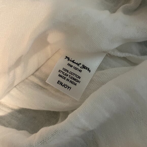 MICHAEL STARS Leo‎ gauze Button Shirt Size Small - Picture 5 of 6